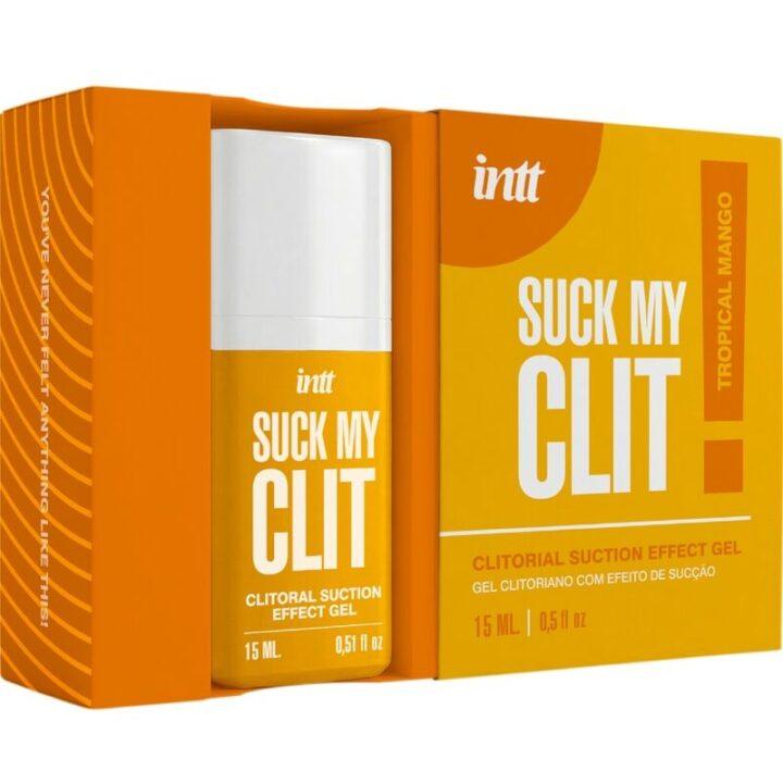 INTT - SUCK MY CLIT GEL COM EFEITO DE SUCÇÃO MANGA TROPICAL 15 ML