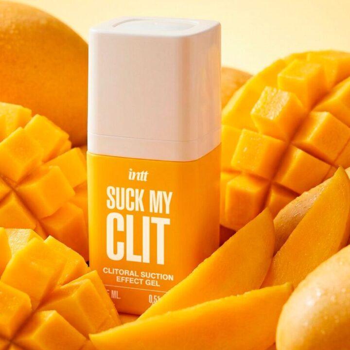 INTT - SUCK MY CLIT GEL COM EFEITO DE SUCÇÃO MANGA TROPICAL 15 ML