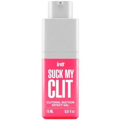 INTT - SUCK MY CLIT GEL COM EFEITO DE SUCÇÃO MORANGO SILVESTRE 15 ML