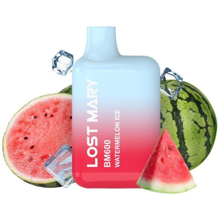 LOST MARY - (EXPOSITOR PROFESSIONAL PACK -10 UNIDADES) BM600 NICOTINE VAPER 2% DESCARTÁVEL WATERMELON ICE