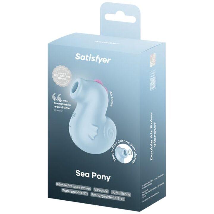 SATISFYER - SEA PONY VIBRADOR & ESTIMULADOR AIR PULSE