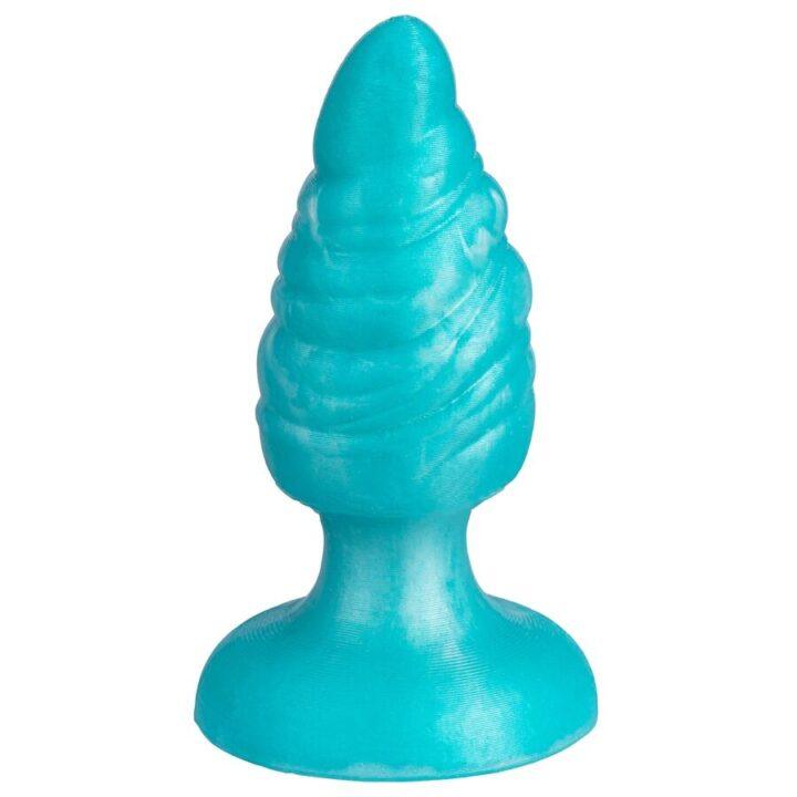 SILEXD - MELTY PLUG ANAL DE DERRETIMENTO FANTASY DE SILICONE LÍQUIDO TERMOREATIVO AZUL CELESTIAL 9,2 CM