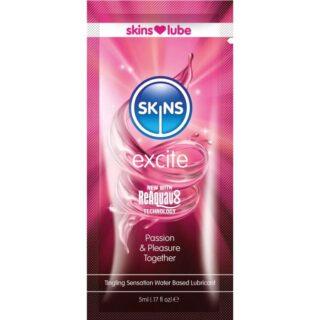 SKINS - EXCITE WATER-BASED LUBRICANT SINGLE-DOSE 5 ML